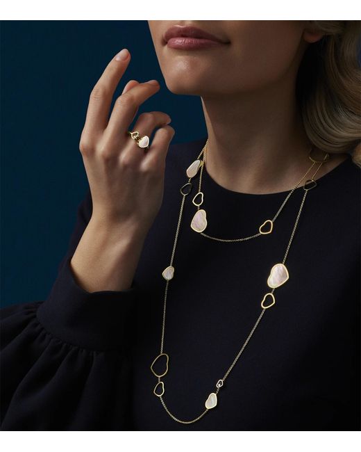 Chopard White And Diamond Happy Hearts Sautoir Necklace
