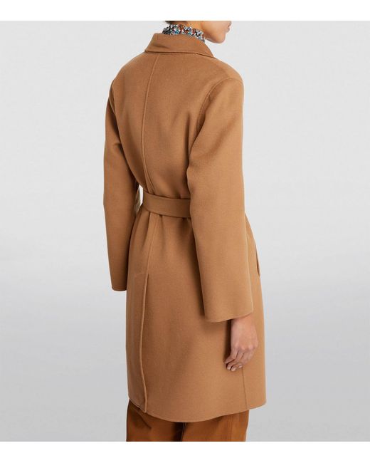 Weekend by Maxmara Brown Virgin Wool Coat