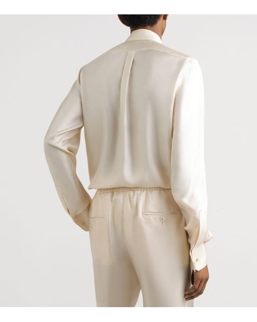 Dolce & Gabbana White X Martini Silk Shirt for men