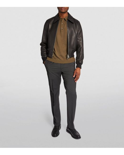 Sandro Gray Wool-Blend Trousers for men