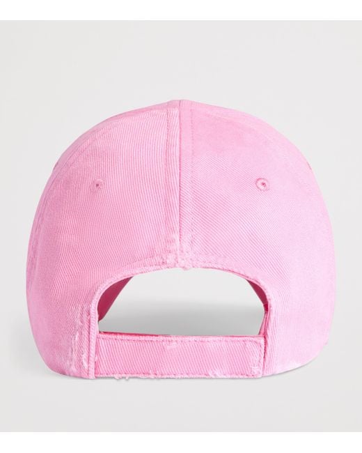 Balenciaga Pink Cotton Vip Baseball Cap