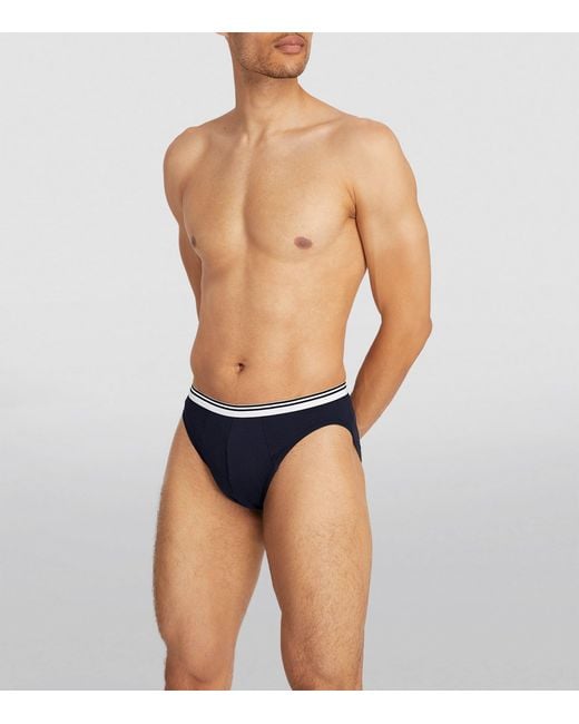 Zimmerli of Switzerland Blue Pure Comfort Briefs for men