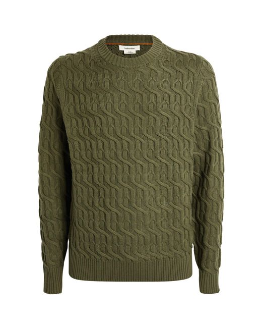 Icebreaker Green Cable-knit Sweater for men