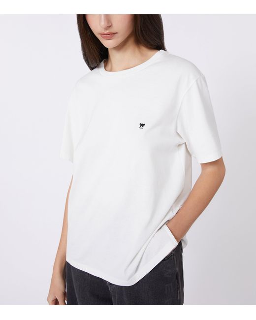 Weekend by Maxmara White Cotton Embroidered T-Shirt