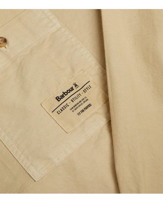 Barbour Natural Logo-patch Bentham Shirt for men