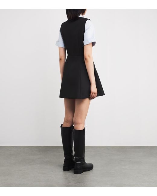 Sandro Black 2-In-1 Mini Dress