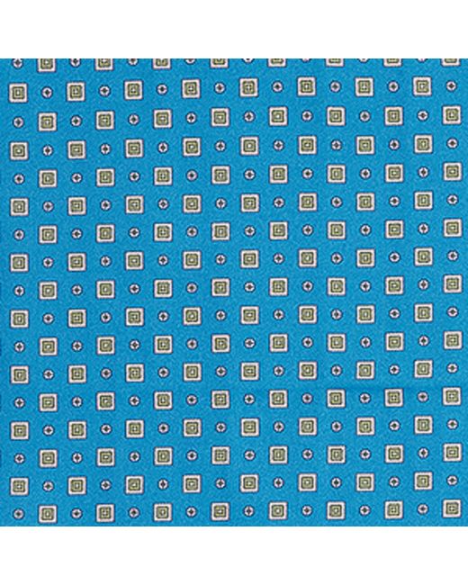 Eton of Sweden Blue Silk Floral Pocket Square for men