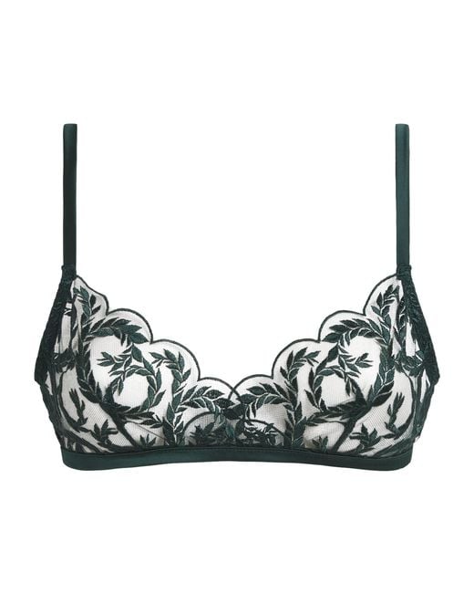 Coco De Mer Green Lace Arletta Soft Bra
