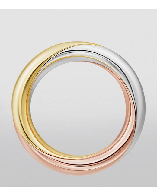 Cartier Metallic Medium, Rose And Diamond Trinity One Ring
