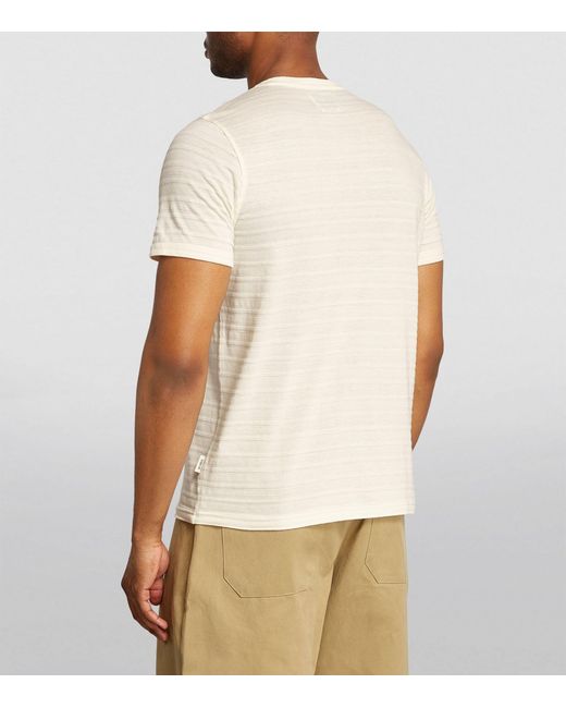 Oliver Spencer White Cotton-blend Conduit T-shirt for men