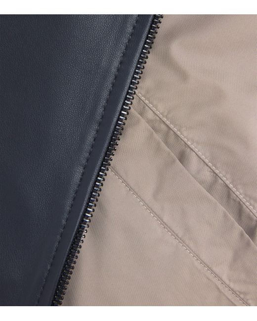 Corneliani Blue Lambskin Reversible Jacket for men
