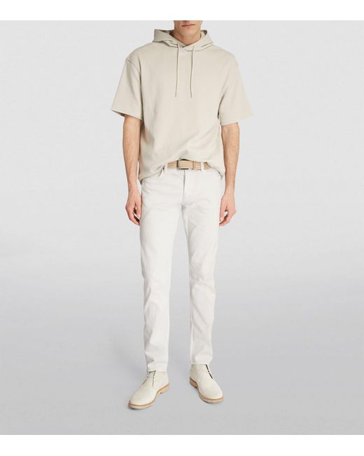 Emporio Armani White Slim Jeans for men