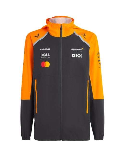 Castore Blue X Mclaren Waterproof Rain Jacket for men