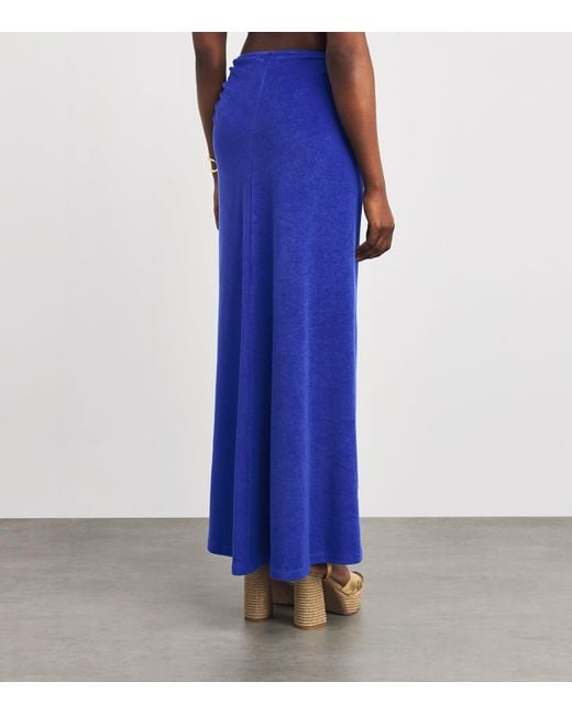 Christopher Esber Blue Towelling Orbit Pareo