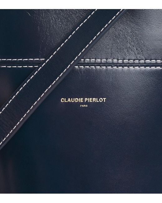 Claudie Pierlot Blue Calfskin Bucket Bag