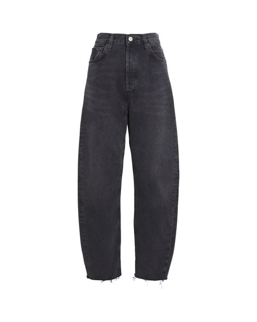 Agolde Blue Luna Barrel-Leg Jeans