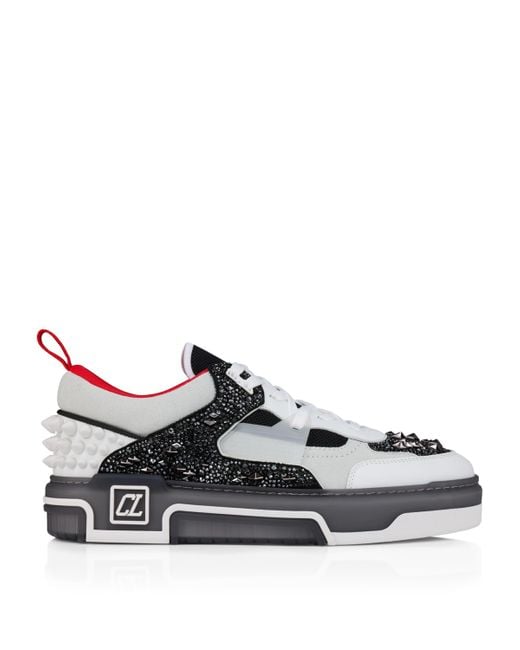 Christian Louboutin White Astroloubi Strass Eternity Sneakers for men