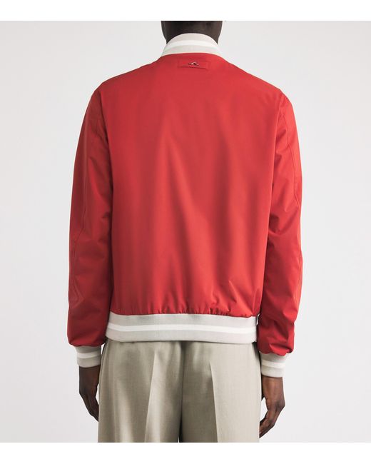 Paul & Shark Red Typhoon Platinum Bomber Jacket for men