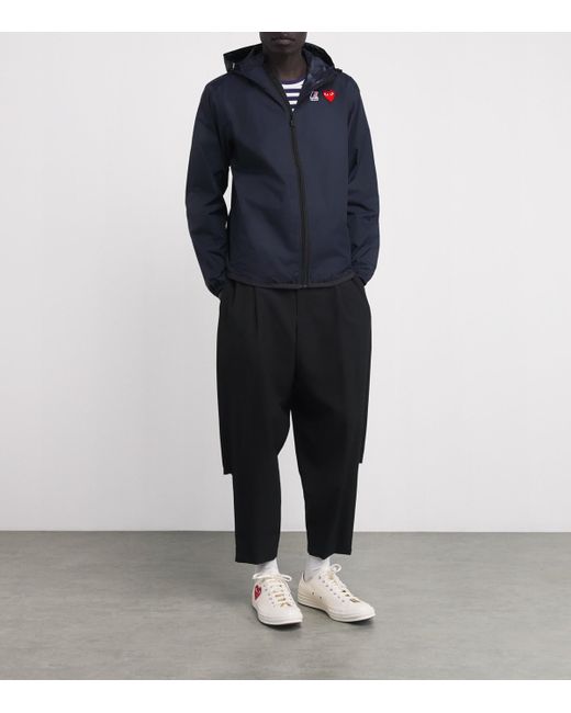 COMME DES GARÇONS PLAY Blue X K-Way Water-Resistant Jacket for men