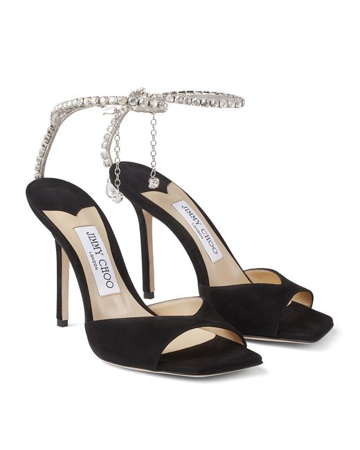Jimmy Choo Black Saeda 100 Sandals