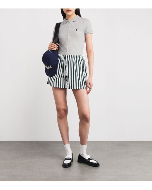 Polo Ralph Lauren Gray Stretch-Cotton Piqué Polo Shirt