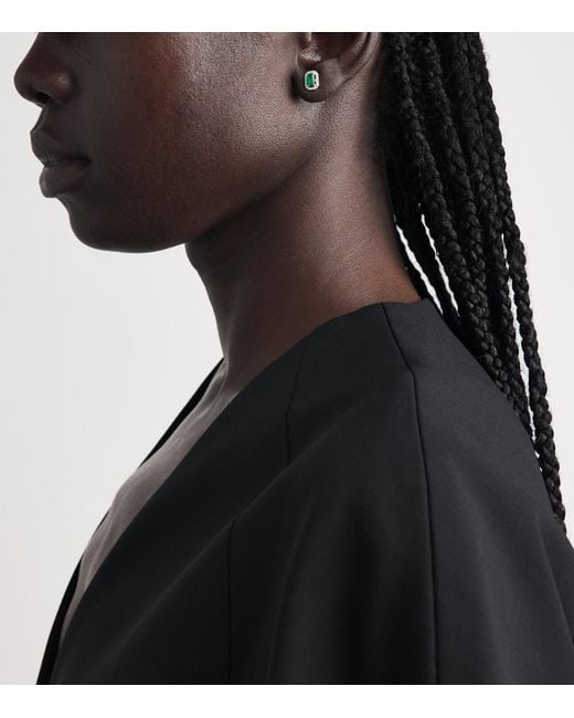 SHAY Green Diamond And Emerald Mini Me Earrings