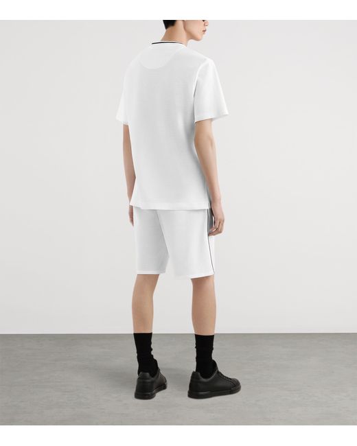 Dolce & Gabbana White Cotton Piqué T-Shirt for men