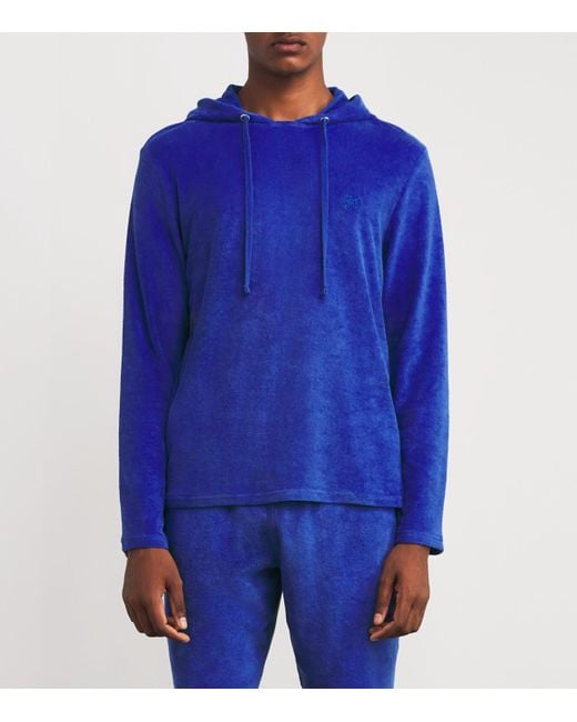 Vilebrequin Blue Terry Cotton Therapy Hoodie for men