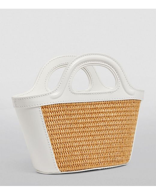 Marni Micro Tropicalia Top-handle Bag in White | Lyst