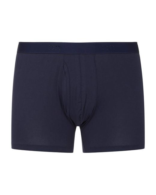 Derek Rose Blue Jack Pima Cotton Trunks for men