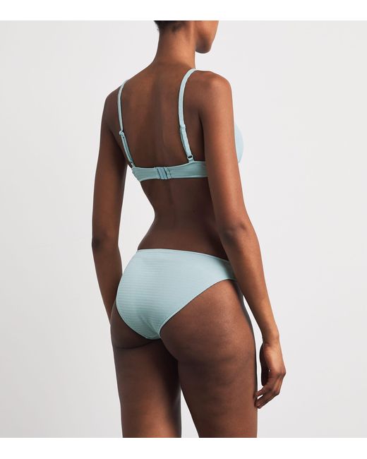Wolford Blue Textured Bikini Briefs