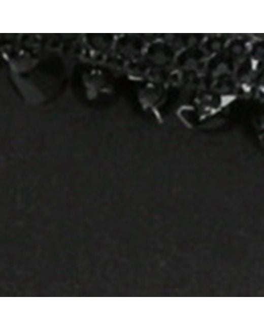 Rene Caovilla Black Embellished Chandelier Heeled Mules 80