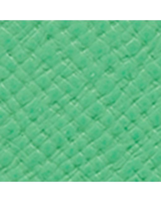 Smythson Green Leather Panama Folded Card Holder