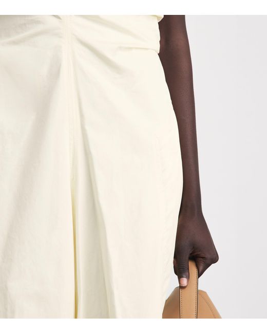 Camilla & Marc White Cotton Sleeveless Midi Dress