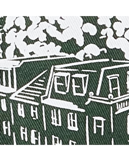 Harrods Green City Stories Shoulder Tote Bag