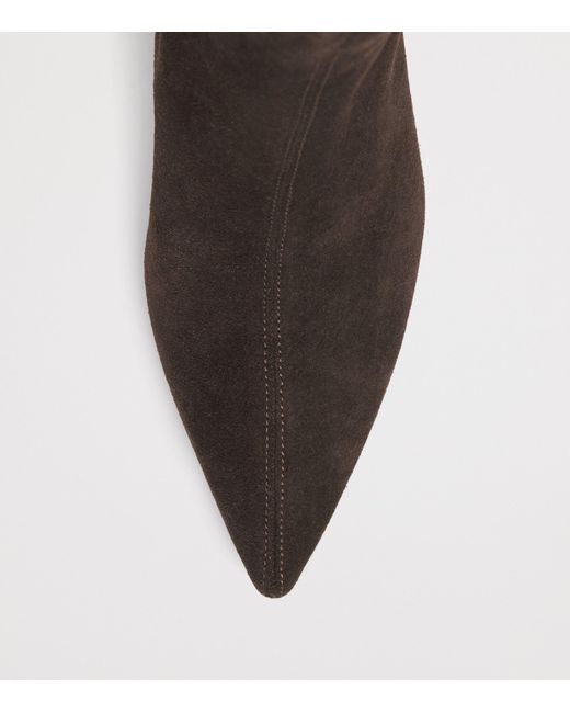 Maje Brown Suede Ankle Boots 75