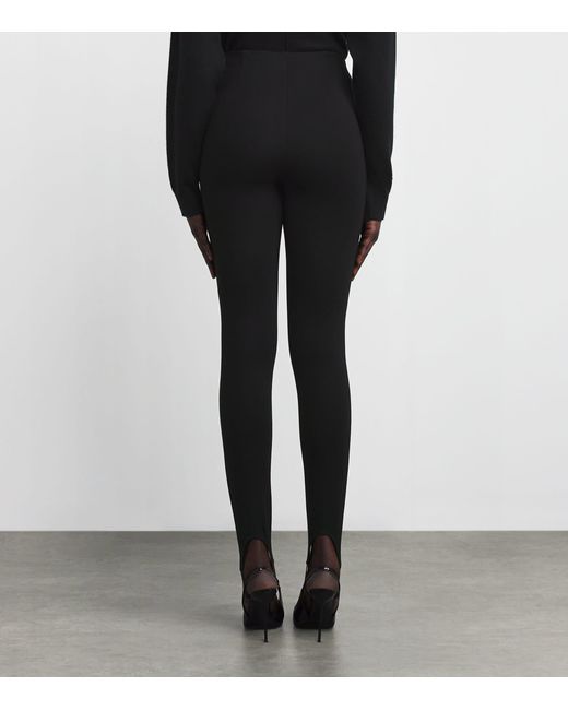 Skims Black High-Waist Stirrup Leggings