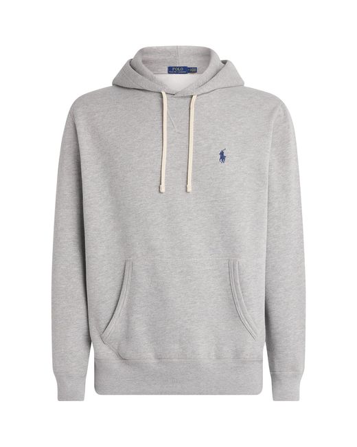 Polo Ralph Lauren Gray Cotton Polo Pony Hoodie for men