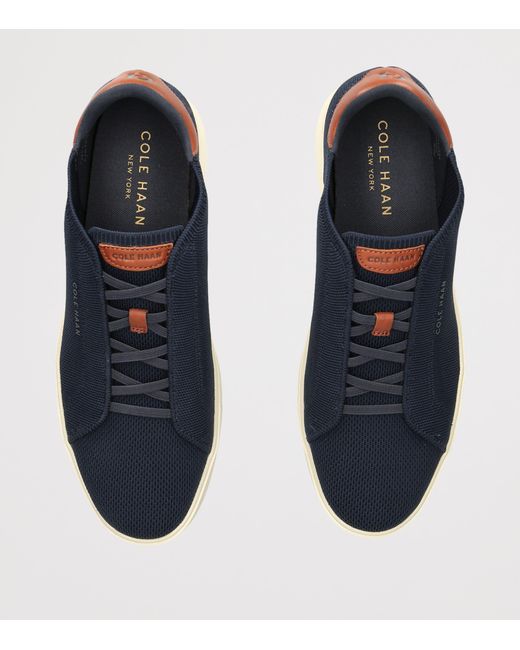Cole Haan Blue Grandprø Luxe Slip-On Sneakers for men