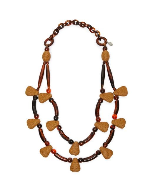 Weekend by Maxmara White Layered Necklace