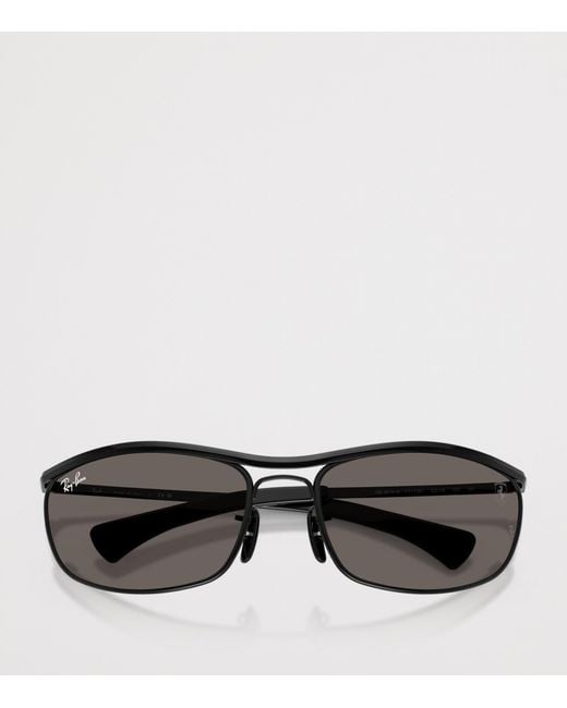 Ray-Ban Black Scuderia Ferrari Collection Oval Sunglasses