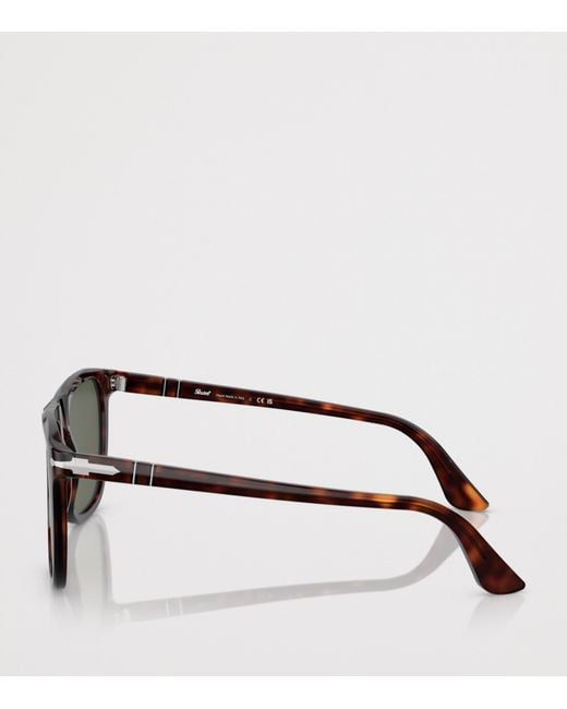 Persol Green Square Pilot Sunglasses