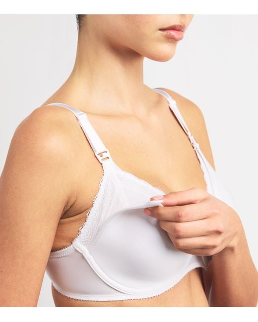 Chantelle White Maternity Nursing Spacer Bra