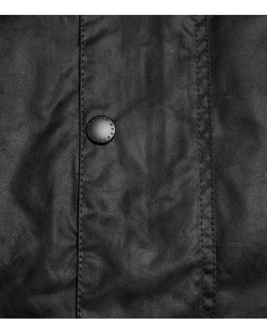 Barbour Black Waxed Transport Jacket for men