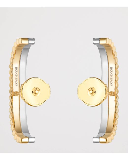 Boucheron Metallic And Diamond Quatre Radiant Edition Stud Earrings