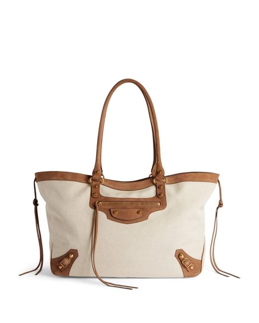 Balenciaga Natural Le City Beach Tote Bag