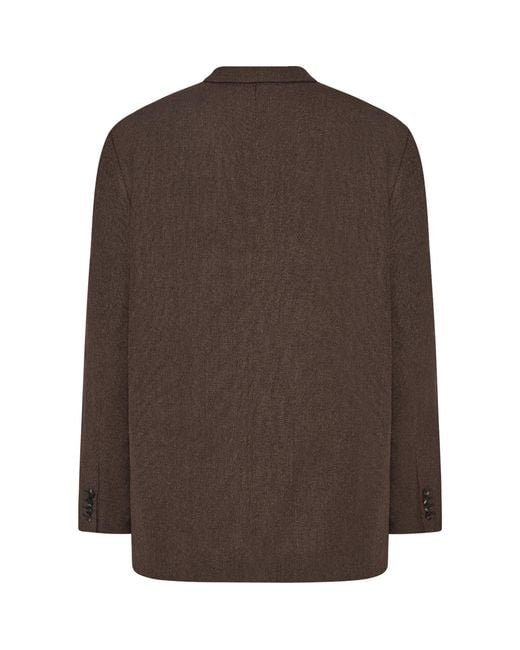 The Row Brown Petro Silk Blazer for men