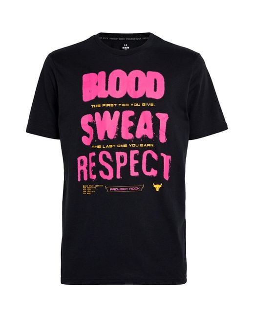 Under Armour Black Project Rock Graphic T-shirt for men