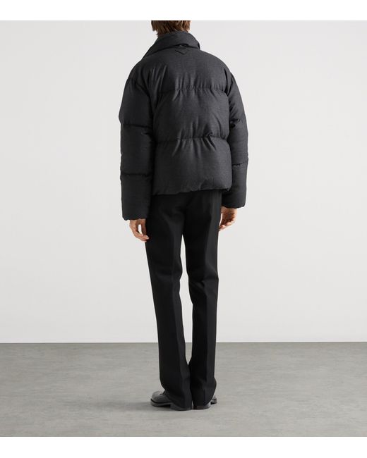 Prada Black Cashmere Puffer Jacket for men