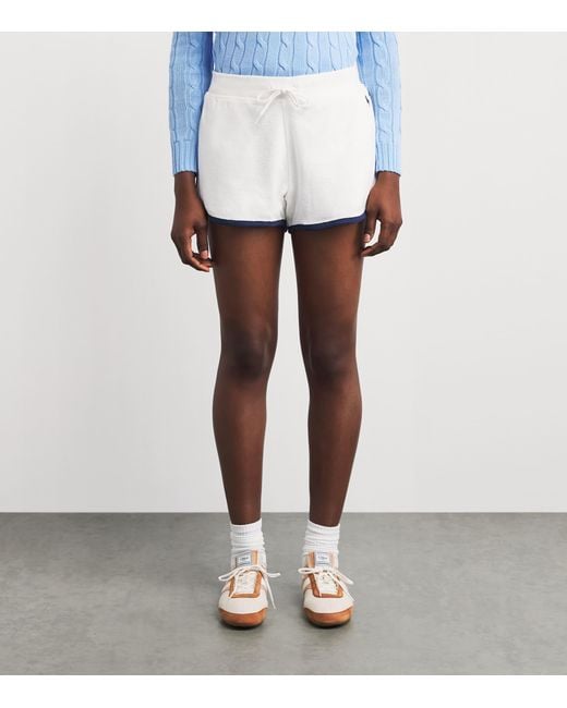 Polo Ralph Lauren White Terry Sport Shorts